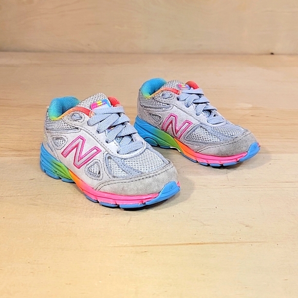 New Balance 990v4 Infant Toddler Kids Multicolor Shoes - Picture 2 of 8